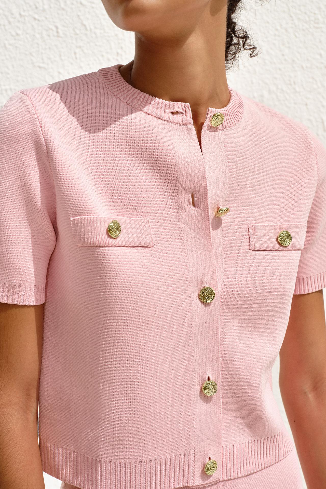 Summer Knit Button Cardigan