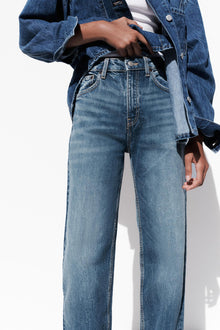 High-Waisted TRF Denim Jeans