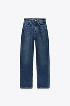 High-Waisted TRF Denim Jeans