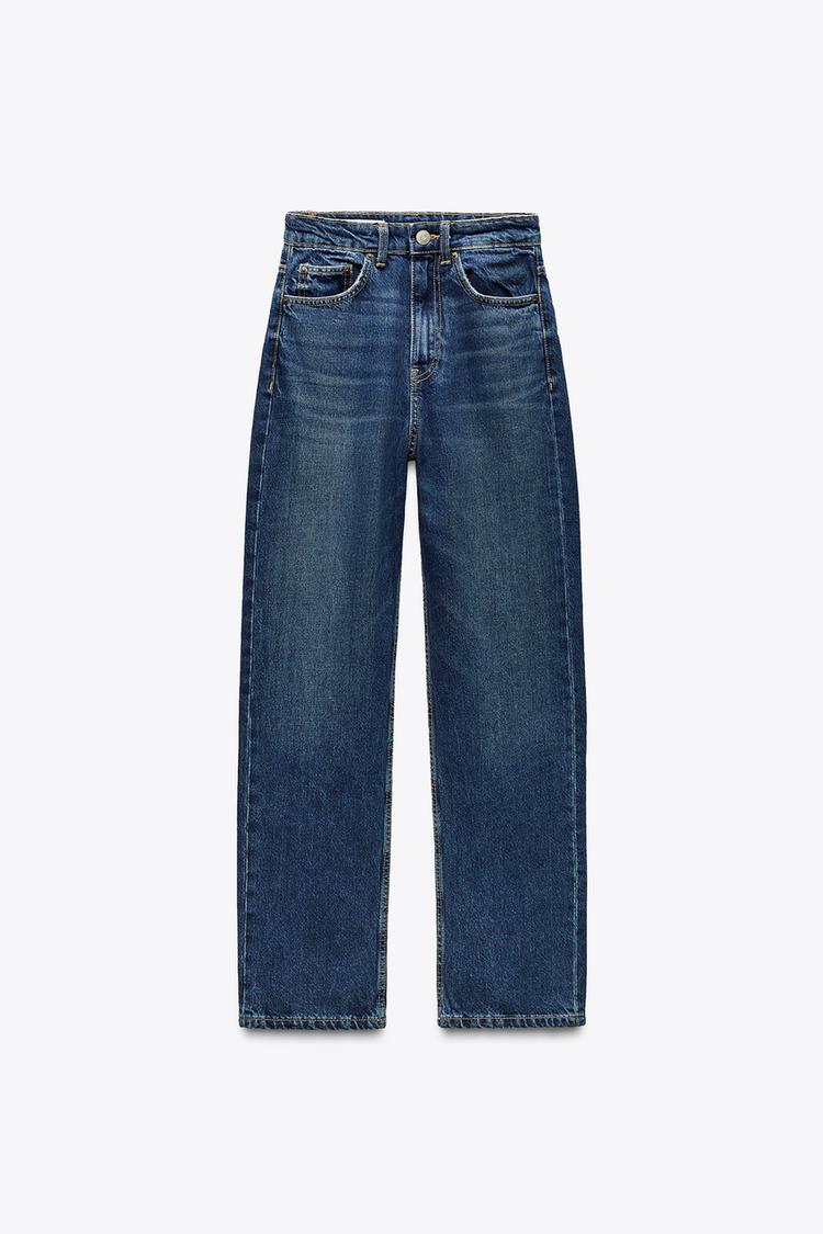 High-Waisted TRF Denim Jeans