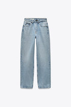 High-Waisted TRF Denim Jeans