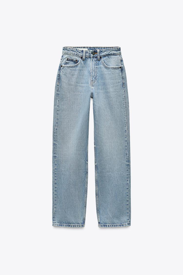 High-Waisted TRF Denim Jeans