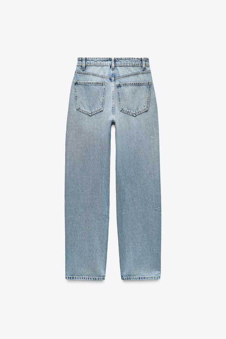 High-Waisted TRF Denim Jeans