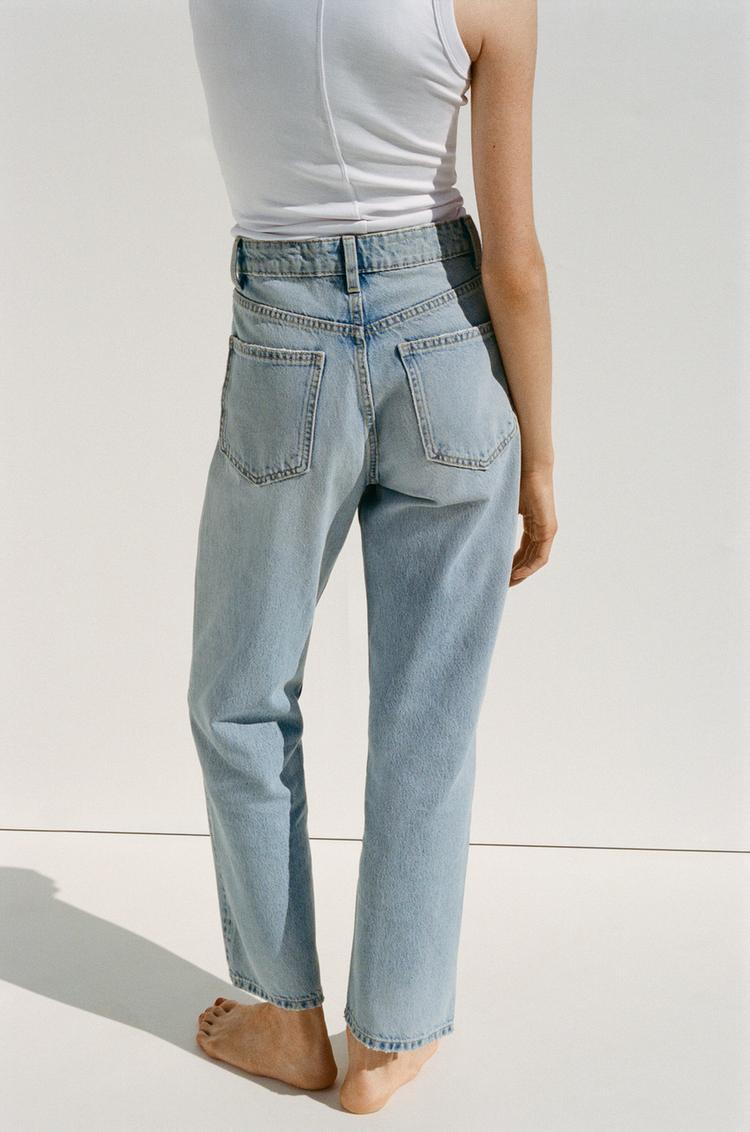 High-Waisted TRF Denim Jeans
