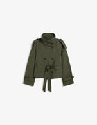 BUTTONED TRENCH COAT