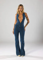 DENIM JUMP SUIT