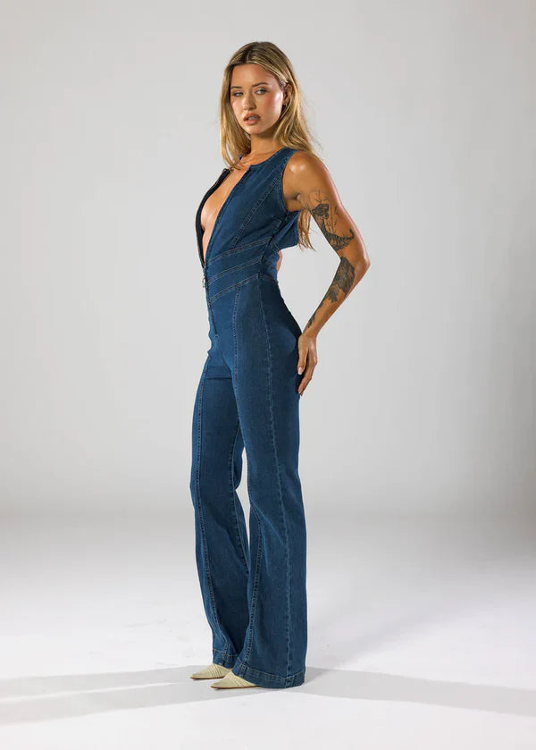 DENIM JUMP SUIT
