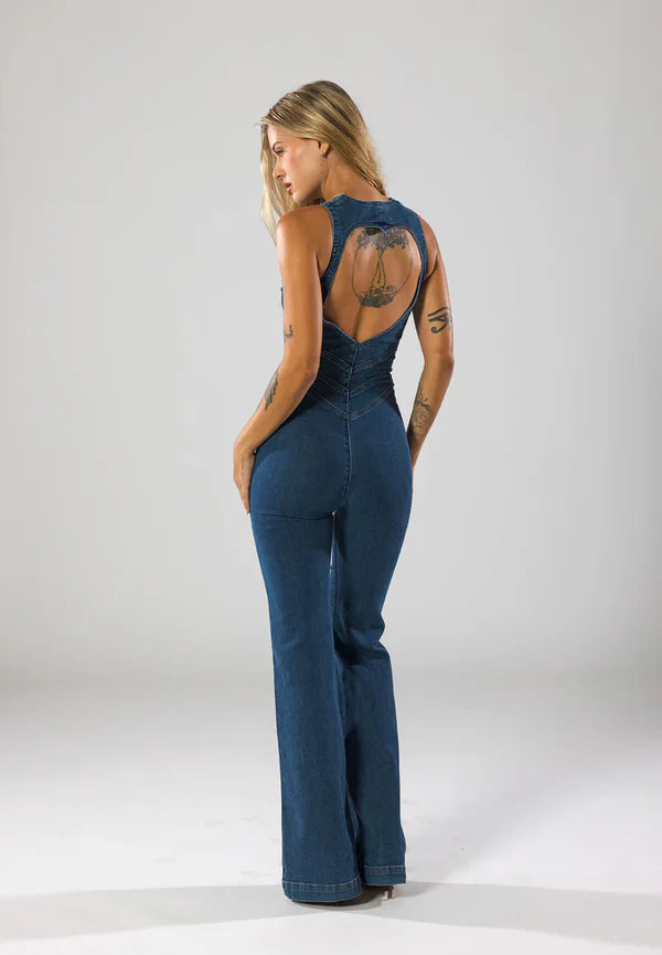 DENIM JUMP SUIT