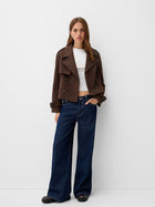 Short Wool Trench Jacket