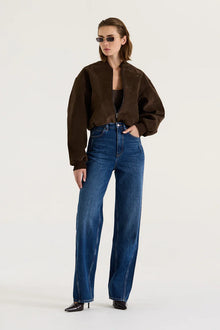 SUEDE BOMBER JACKET