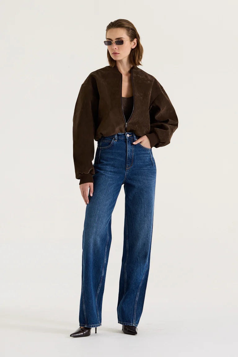 SUEDE BOMBER JACKET