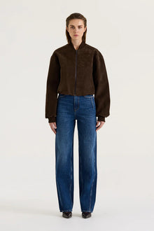 SUEDE BOMBER JACKET