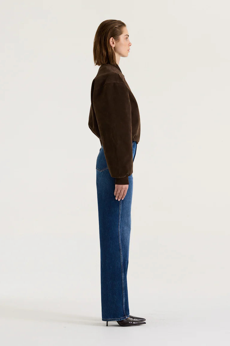 SUEDE BOMBER JACKET