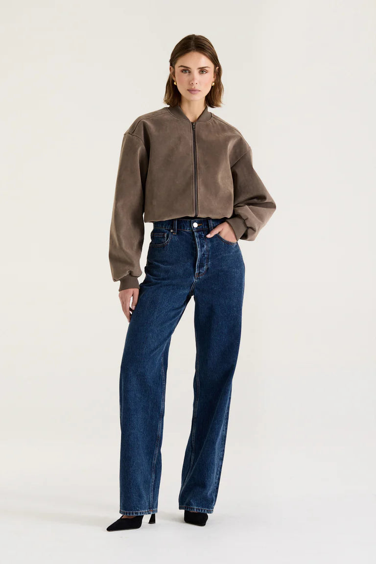 SUEDE BOMBER JACKET