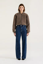 SUEDE BOMBER JACKET