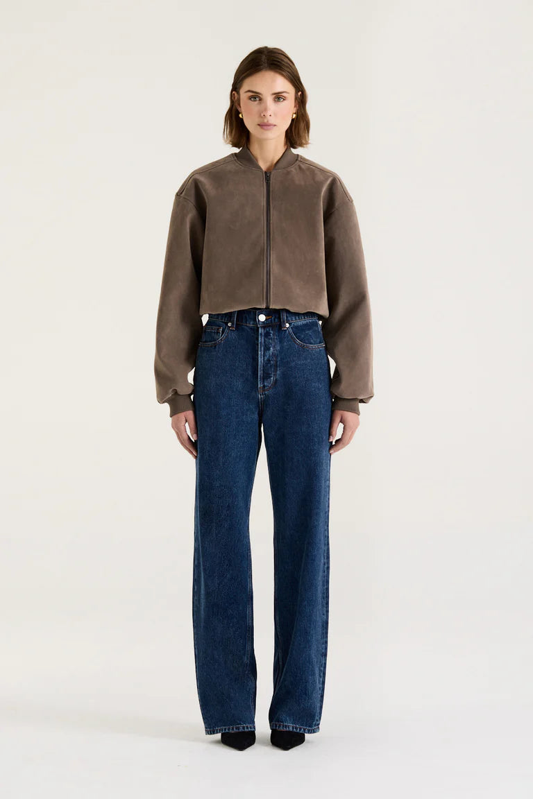 SUEDE BOMBER JACKET