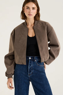 SUEDE BOMBER JACKET