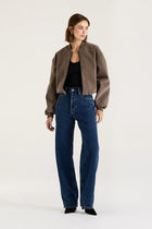SUEDE BOMBER JACKET