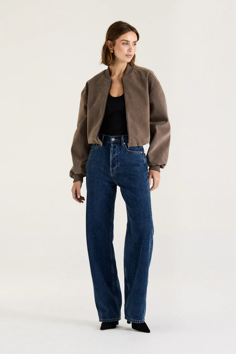 SUEDE BOMBER JACKET