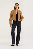 SUEDE BOMBER JACKET