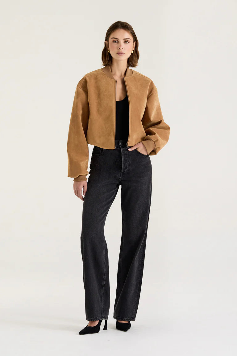 SUEDE BOMBER JACKET