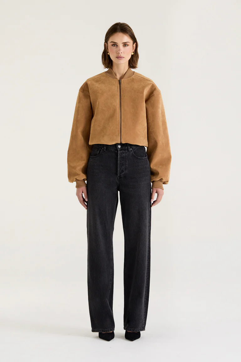 SUEDE BOMBER JACKET