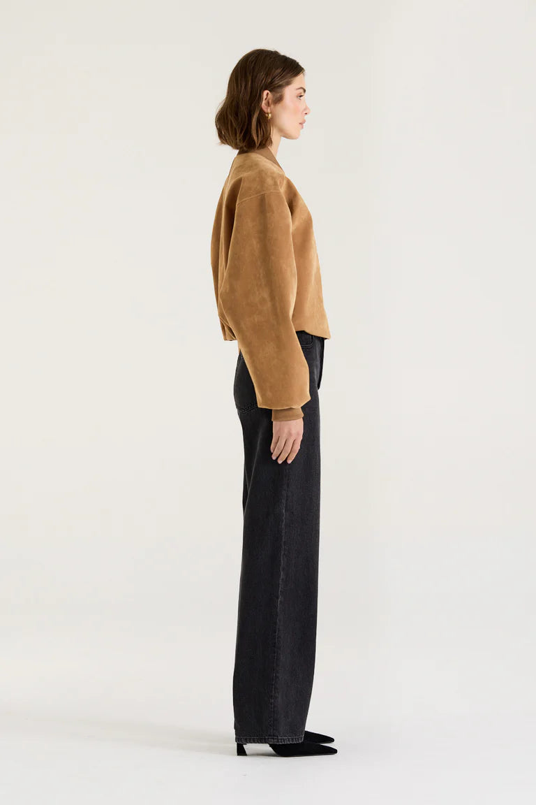 SUEDE BOMBER JACKET