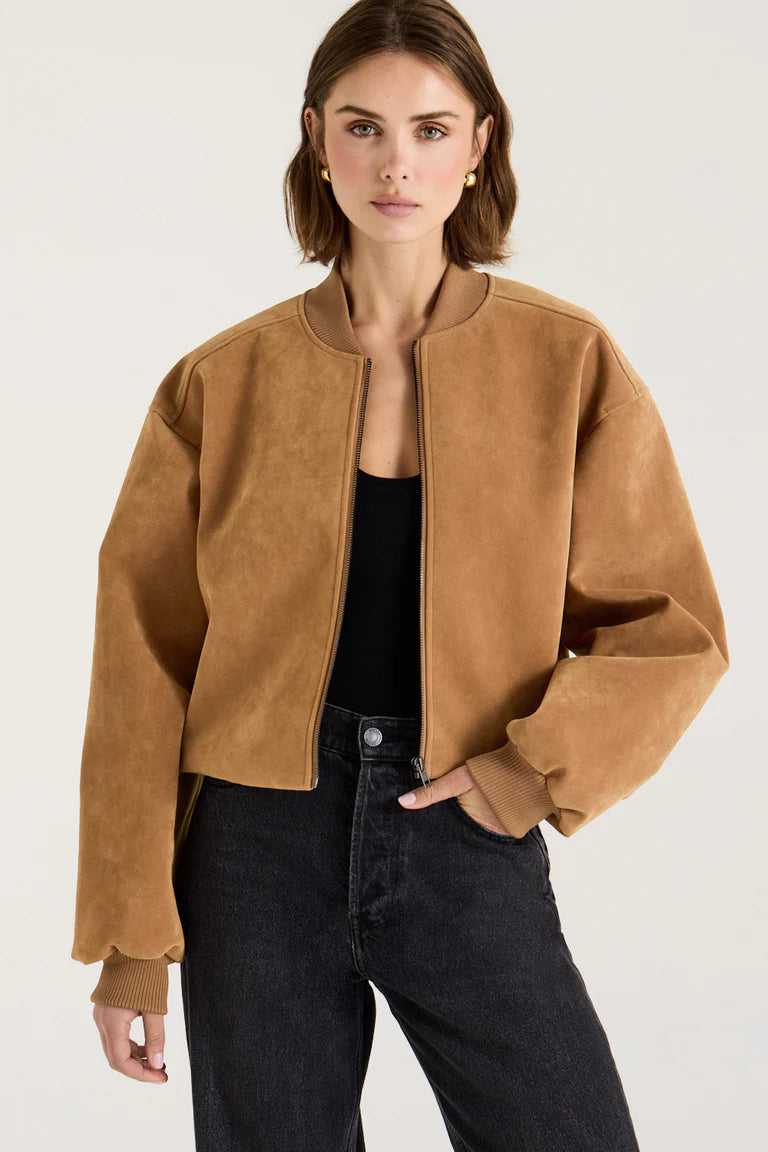 SUEDE BOMBER JACKET