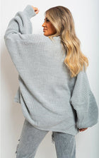 Knitted Balloon Sleeve Cardigan