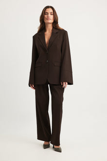 Oversized Brown Blazer