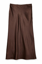 SATIN MIDI SKIRT